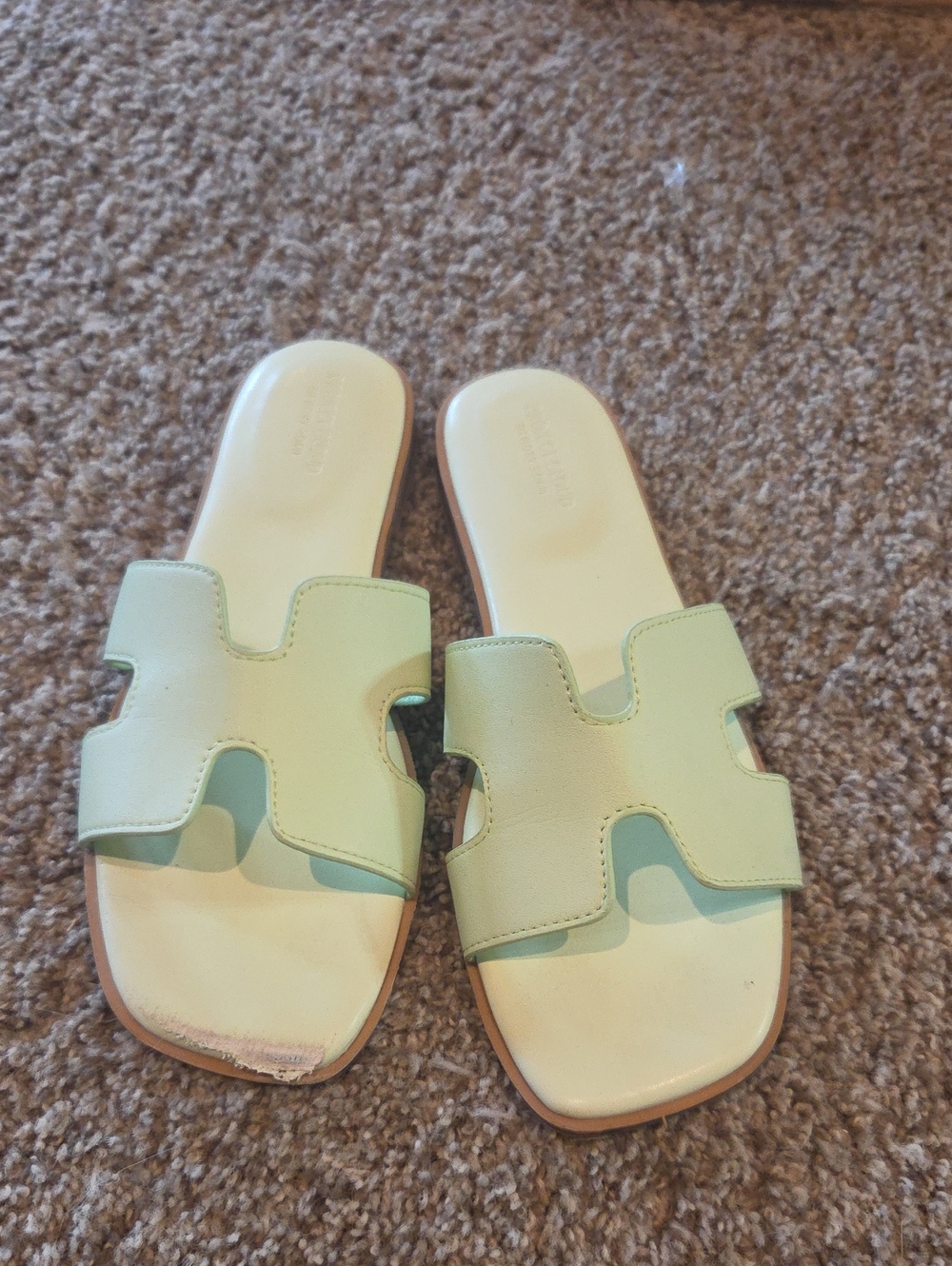 Women’s Casual Slip-On Mules in Pale Green